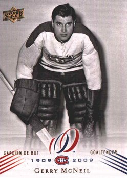 Montreal Canadiens Centennial Gerry McNeil