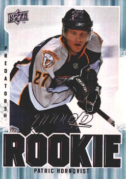 MVP Rookies Patric Hornqvist